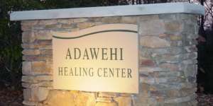 Adawehi Healing Center Sign