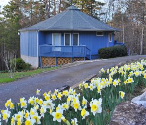 The Blue House residence at Adawehi