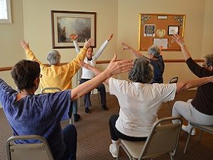 Chair Yoga at Adawehi